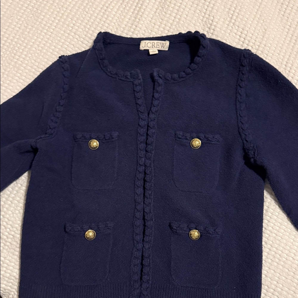 J. Crew women’s Dark Blue Blazer with Gold Buttons
